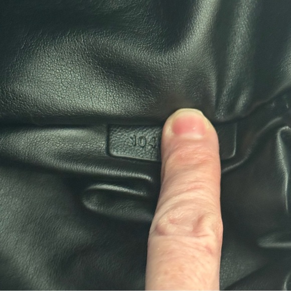 NWT PROENZA SCHOULER Black Leather Drawstring Tote Bag With Detachable Zip Pouch - Picture 16 of 16